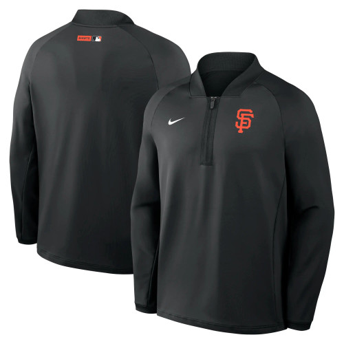 San Francisco Giants Men's 1/4 Zip Sweatshirt Black Nike