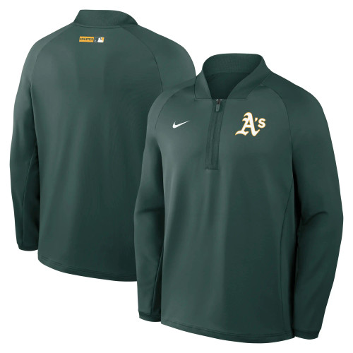 Athletics' Men's 1/4 Zip Sweatshirt Green Nike