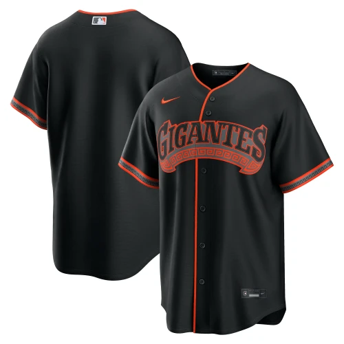 San Francisco Giants Gigantes Replica  Team Jersey Anthracite Nike
