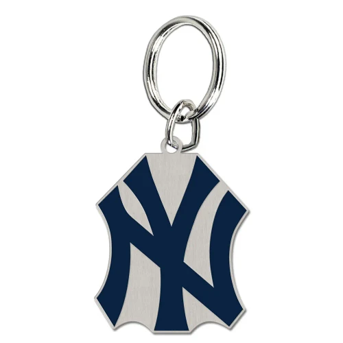 New York Yankees Large Logo Metal Key Chain By Wincraft