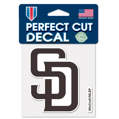 San Diego Padres 4"x4" Decal With Team Colors By Wincraft