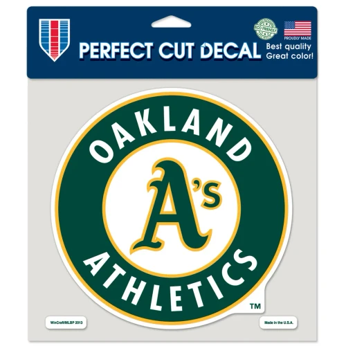 Oakland Athletics 8"X8" Decal With Team Colors By Wincraft