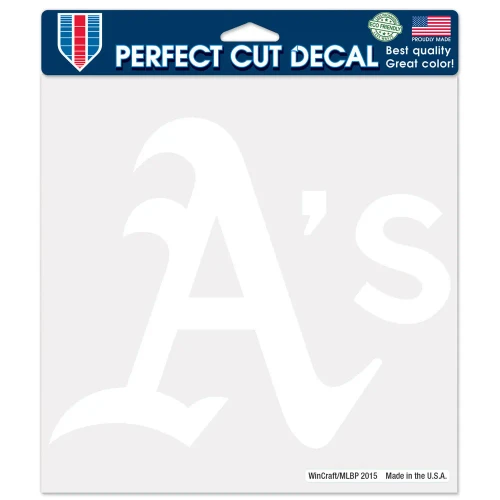 Oakland Athletics 8"X8" Decal With White Logo By Wincraft
