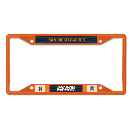 San Diego Padres City Connect License Plate Frame Orange By Wincraft