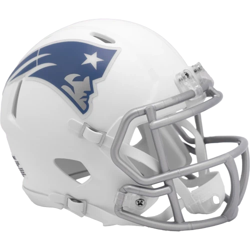 New England Patriots Riddell 2025 Rivalries Collection On-Field Alternate Speed Mini Helmet