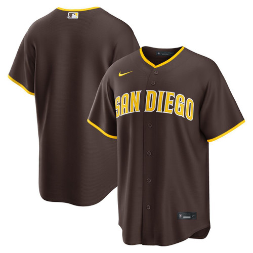 San Diego Padres Men's Replica Jersey Road Brown Nike