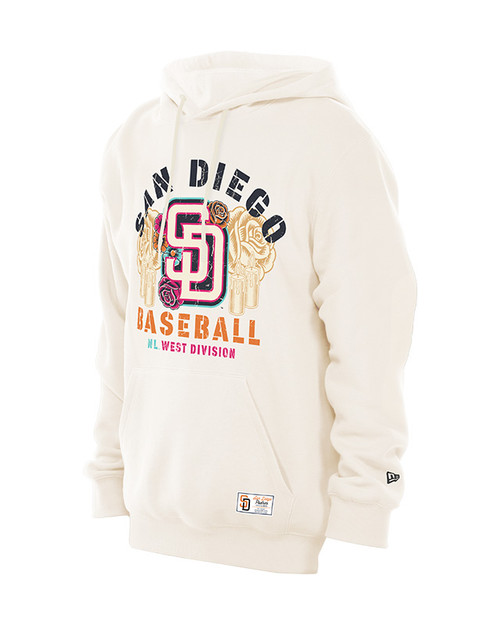 San Diego Padres Men's Pull Over Hooded Sweatshirt City Connect Cream New Era