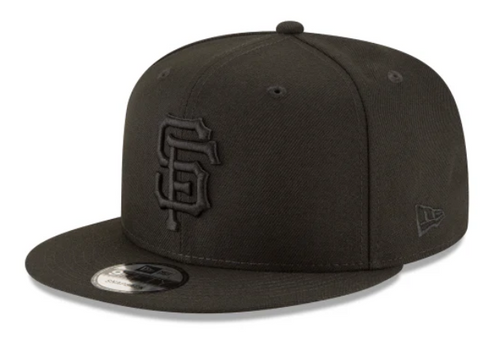 San Francisco Giants Black on Black New Era Basic 9Fifty Snapback