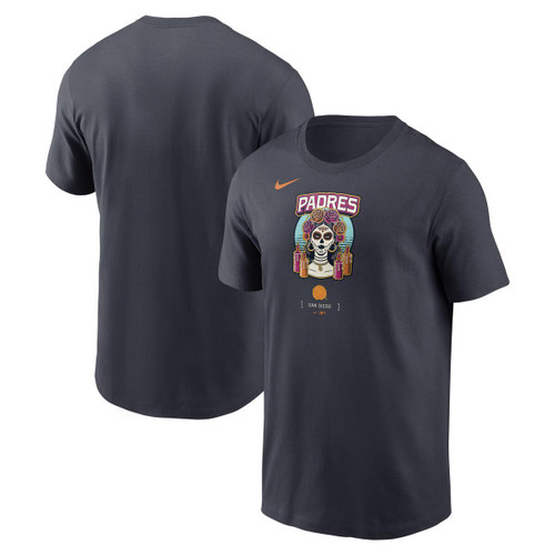 San Diego Padres Men's City Connect Tee Shirt Muertos Logo Black Nike