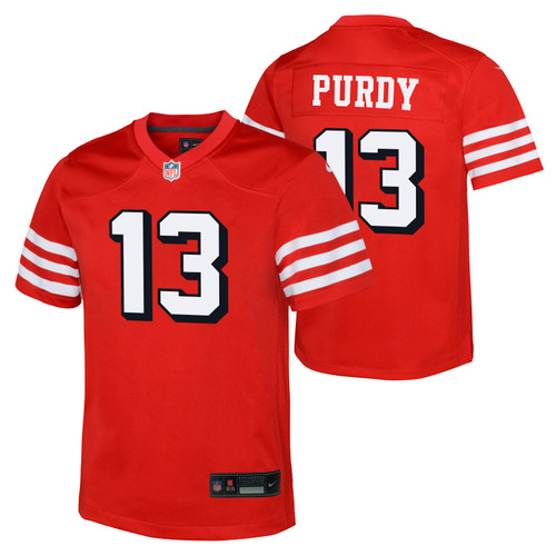 San Francisco 49ers Brock Purdy # 13 Youth Replica Jersey 1994 Shadow Red Nike