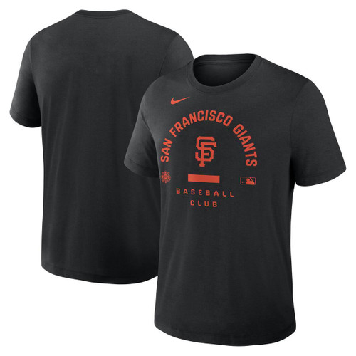 San Francisco Giants Men's Risk Tee Shirt Black Nike