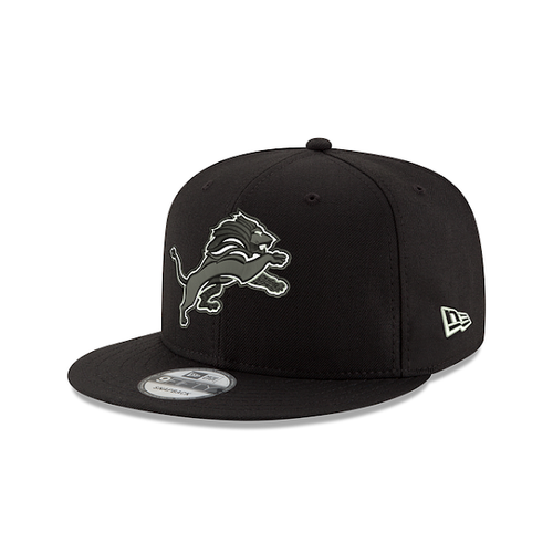 Detroit Lions 9Fifty Basic Black With White Logo Snapback Hat New Era