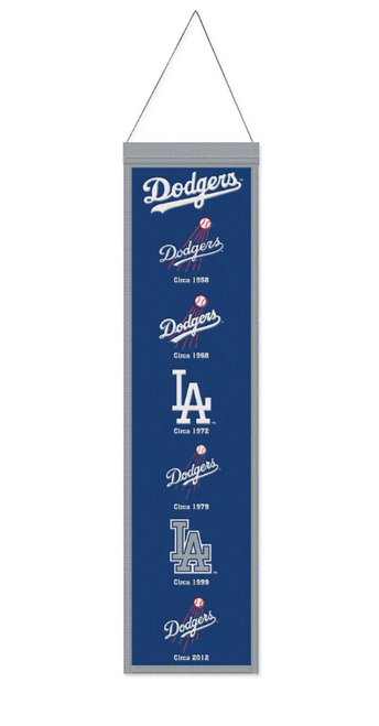 Los Angeles Dodgers 8"x32" Evolution Wool Banner by WinCraft
