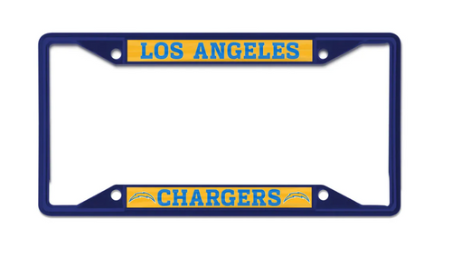 Los Angeles Chargers Blue Metal License Plate Frame by WinCraft