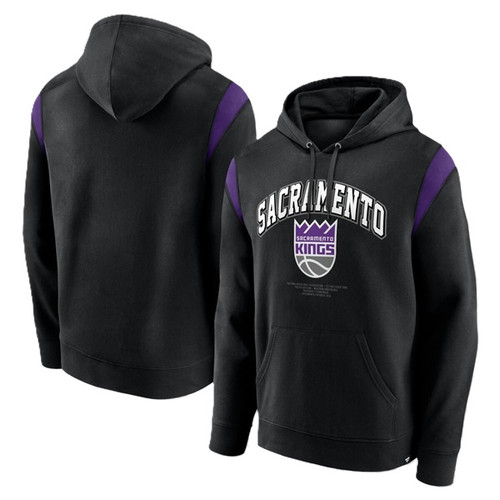 Sacramento Kings Men's Pullover Hooded Sweatshirt Black Fanatics