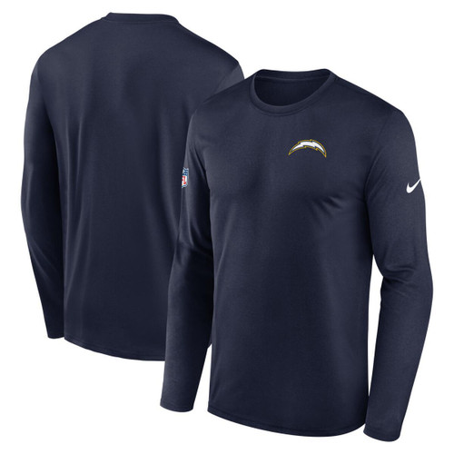 Los Angeles Chargers Men's Running Champs Long Sleeve Tee Navy Nike