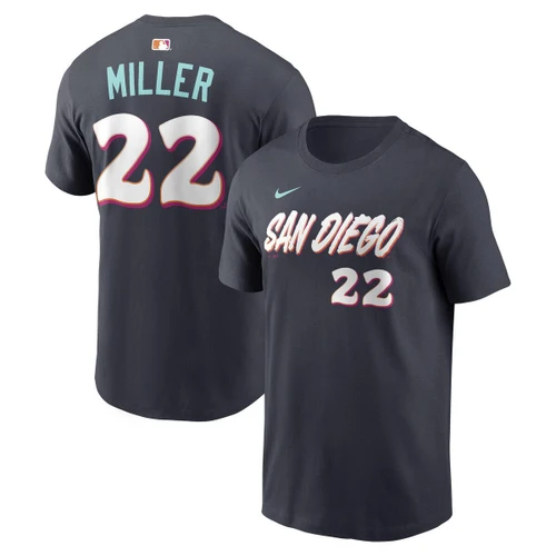San Diego Padres Mason Miller # 22 City Connect Name And Number Tee Nike