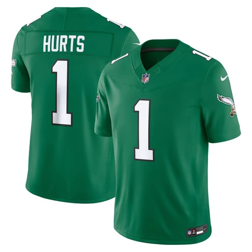 Philadelphia Eagles Jalen Hurts # ! Sewn Limited Replica Jersey Kelly Green Nike