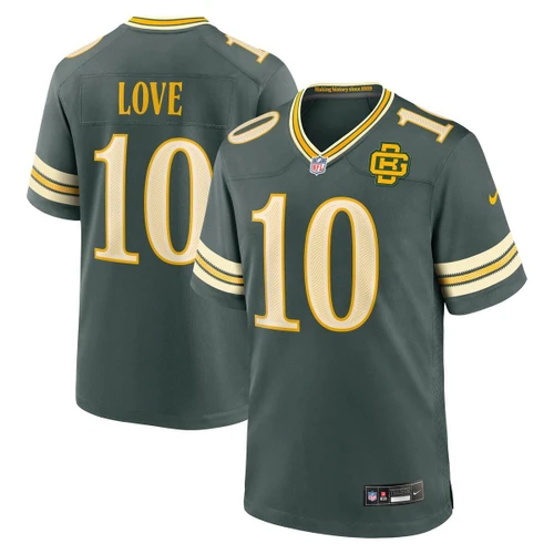 Green Bay Packers Jorden Love # 10 Replica Rivalry Jersey Vintage Green Nike