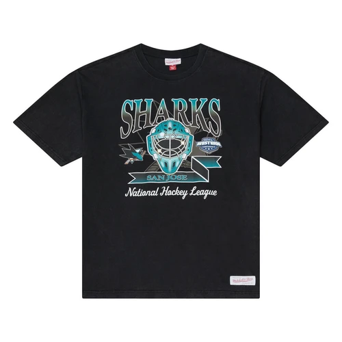 San Jose Sharks Mitchell & Ness Street Graphics Men's Black Tee