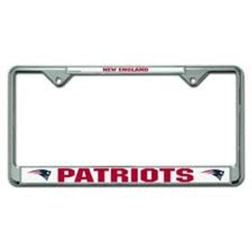 New England Patriots License Plate Chrome Frame New England Patriots License Plate Chrome Frame