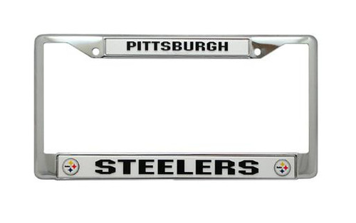 Pittsburgh Steelers License Plate Chrome Frame