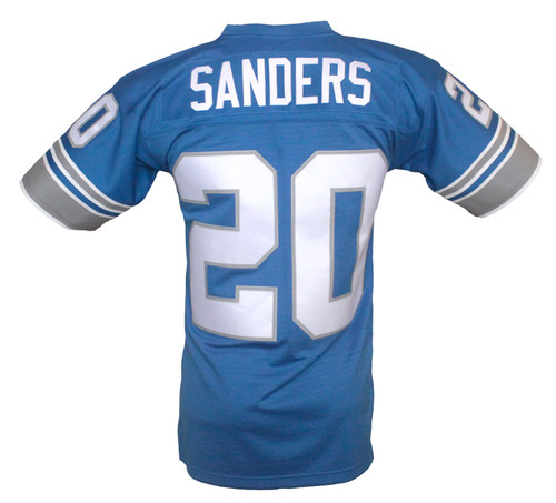 Detroit Lions Barry Sanders Mitchell & Ness Throwback Jersey Back