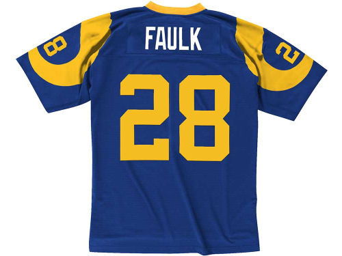 Marshall Faulk Mitchell & Ness Throwback Home Jersey Stitched Back Marshall Faulk Mitchell & Ness Throwback Home Jersey Stitched Back