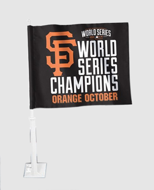 WinCraft San Francisco Giants 2014 World Series Champions On-Field Celebration Car Flag WinCraft San Francisco Giants 2014 World Series Champions On-Field Celebration Car Flag
