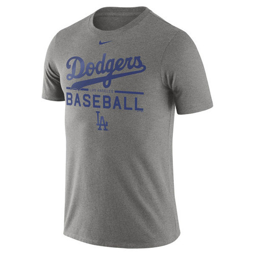 Los Angeles Dodgers Nike Practice T-Shirt in Grey Los Angeles Dodgers Nike Practice T-Shirt in Grey