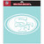 San Francisco 49ers - 8x8 White Die Cut Decal San Francisco 49ers - 8x8 White Die Cut Decal