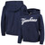 New York Yankees Youth Navy Full Zip Wordmark Hooded Sweatshirt