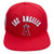 Los Angeles Angels Pro Standard Red Stacked Logo Established Patch Snapback Hat
