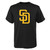 San Diego Padres Preschool Brown Primary Logo T-Shirt