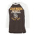 San Diego Padres Brown with White Sleeves Harmony Raglan Screenprint Shirt