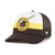 San Diego Padres Mens Brown Lift Off Trucker Hat with Friar and Mesh Back 