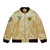 San Diego Padres Mens Mitchell and Ness Gold Two Sided Satin Jacket with Friar Patch Front