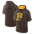 San Diego Padres Men's Pullover Hooded Sweatshirt Tri Logo Swoosh Short Sleeve Brown Nike