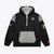 Las Vegas Raiders Black and Grey Two Sided Vintage Quarter Zip Windbreaker with Front Hand Pocket by Mitchell and Ness