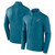 San Jose Sharks Mens Active Blue Lightweight Quarter Zip Sweatshirt with Left Chest Logo
