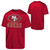 Youth San Francisco 49ers Spike Speed Red Performance Tee