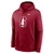Standford University Mens Crimson Red Nike Club Fleece Primary Logo Hoodie