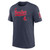  Boston Red Sox Mens Navy Nike Triblend Tee with 1969 Cooperstown Script Logo
