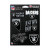 Las Vegas Raiders Six Piece Assorted Decal Set with Logos Wordmark and State Shape by Rico 