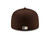 San Diego Padres Brown On Field Home Fitted Hat with Yellow Team Logo by New Era