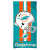 Miami Dolphins 30x60 Beach Towel with Team Helmet Logo by Wincraft 