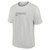 Las Vegas Raiders Mens Light Grey Nike Essential Crew Neck Tee with Wordmark Logo