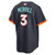 San Diego Padres Jackson Merrill # 3 Mens V Neck City Connect Ultra Stitch Jersey Dark Obsidian