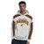 San Diego Padres Mens Hooded Pullover Sweatshirt Grey And Brown Friar Logo GIII