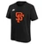 San Francisco Giants Youth Preschool Cooperstown Retro Tee Black Nike